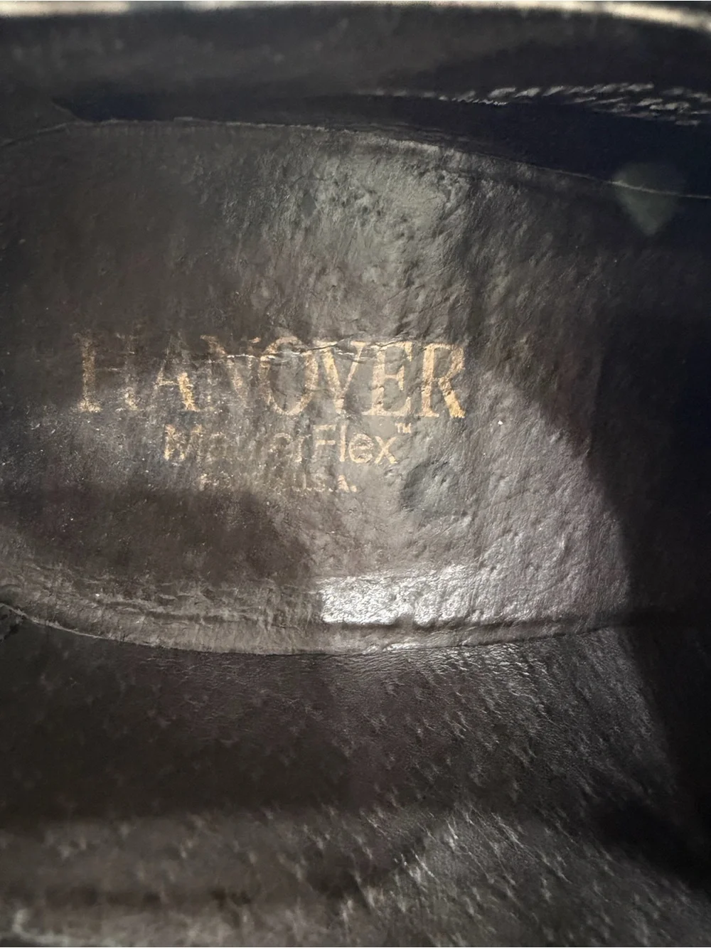 Hanover‎ Master Flex Classic Black Leather Cap-Toe Men’s Dress Shoes